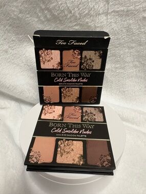 Too Faced Born This Way Cold Smolder Nudes Mini Eye Shadow Palette New In Box